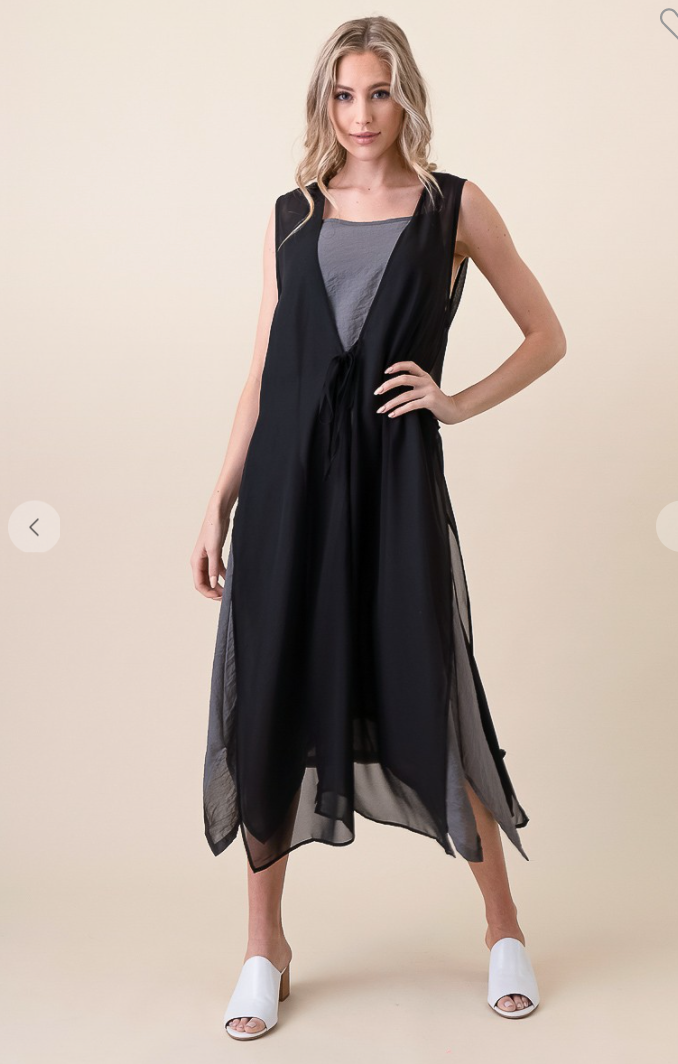 chiffon vest