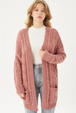 FS Clearance Chenille Cable Knit Oversized Open Front Cardigan