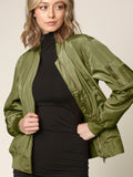 Light Multi Pocket Windbreaker Bomber Jacket