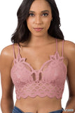 FS CLEARANCE Crochet Lace Bralette with Bra Pads