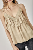 FS Clearance Trim Detail with Ruffle Cami Top