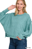 The 1 we luv Brushed Melange Hacci Oversized Sweater
