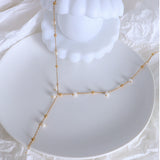 18K Gold-Plated Pearl Drop Necklace
