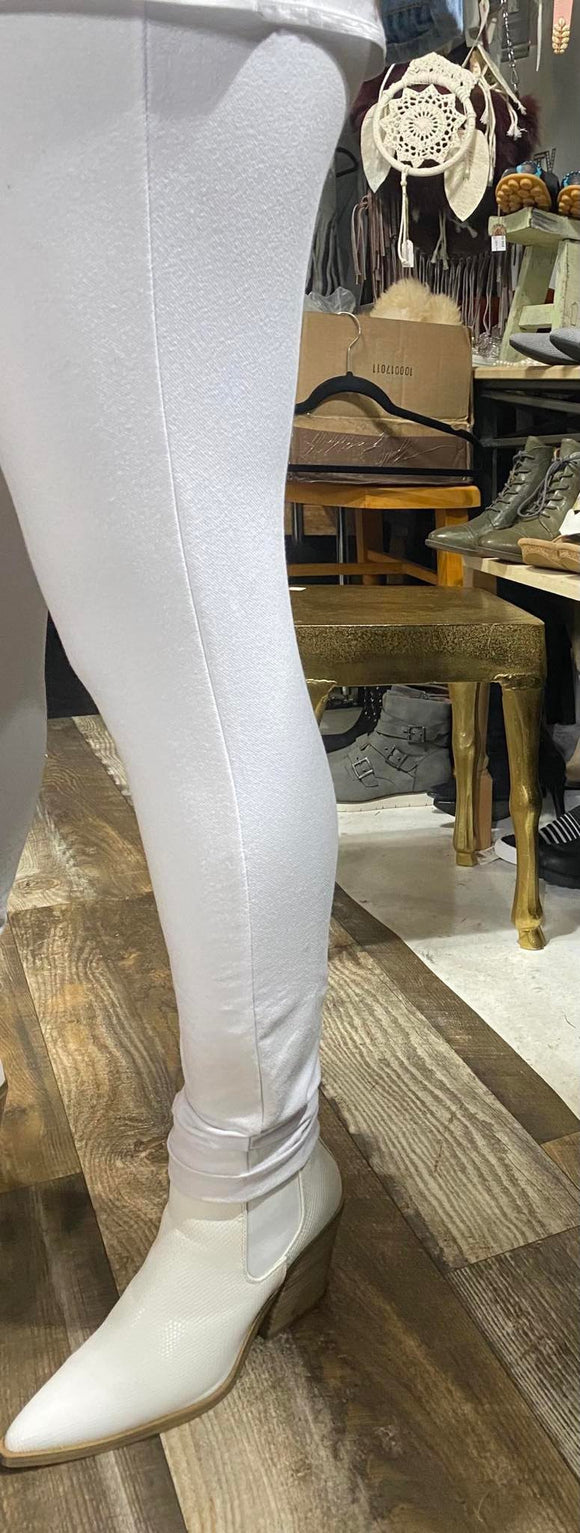 LE White Magna Total Jegging