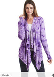 Hand Dyed Premium Open Front Draped Cardigan