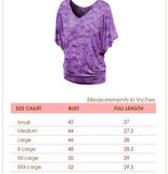 Hand Dyed Dolman Side Ruched Tunic
