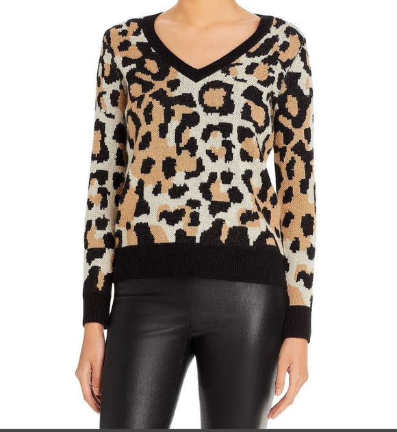 100% Cashmere leopard Sweater