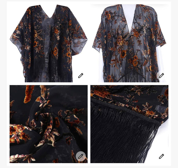 Velvet Kimono Topper
