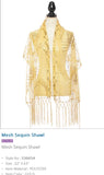 Mesh Sequin Shawl