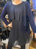 Multiple Layers Dress in Navy