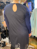 Multiple Layers Dress in Navy