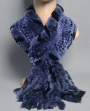 Rex Rabbit Tassel Pull Through Fur Scarf