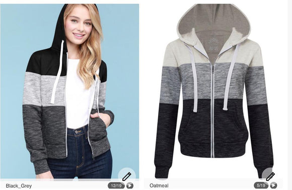 Tri-color Blocked Sweatshirt