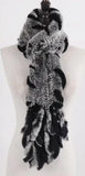 Rex Rabbit Tassel Pull Through Fur Scarf