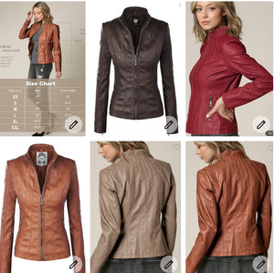 "FOCUS" Faux Leather Jacket