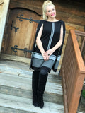 Sweater Dress with Cape