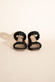 FS CLEARANCE BUGGY-S Braided Stras Mule Heels