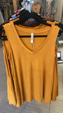 flare v-neck w/pockets