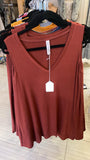 flare v-neck w/pockets