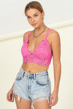 FS CLEARANCE Lean on Me Lace Cropped Cami Top