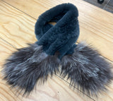 Genuine Fur Fox and rabbit scarf $129