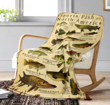 Sport fish of North America light blanket