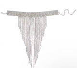 Silver rhinestone necklace $59