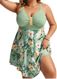 Swim dress with built in shorts
