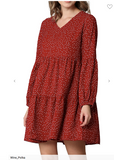 Puff Sleeve Tiered Dress