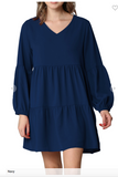 Puff Sleeve Tiered Dress
