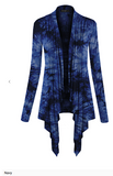 Hand Dyed Premium Open Front Draped Cardigan