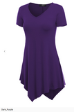 Modal dip down v-neck tunic