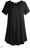 Short Sleeve Flared Swing Tunic