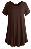 Short Sleeve Flared Swing Tunic