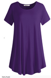Short Sleeve Flared Swing Tunic