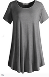 Short Sleeve Flared Swing Tunic