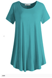 Short Sleeve Flared Swing Tunic