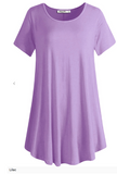 Short Sleeve Flared Swing Tunic