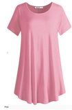 Short Sleeve Flared Swing Tunic