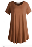 Short Sleeve Flared Swing Tunic