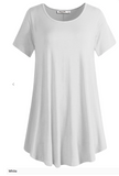Short Sleeve Flared Swing Tunic