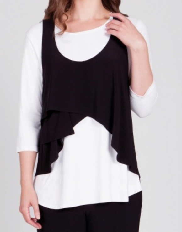 SYMPLI cropped smock tank M/L
