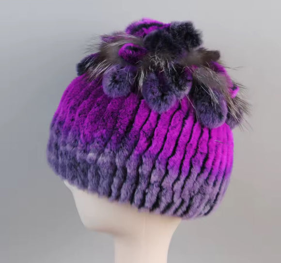 Rabbit Fur Hat - 5 Colors