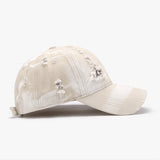 Distressed Adjustable Cotton Baseball Cap