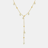 18K Gold-Plated Pearl Drop Necklace