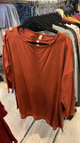 Long sleeve button top