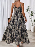 Printed Scoop Neck Maxi Cami Dress