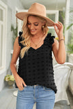Full Size Swiss Dot V-Neck Tank