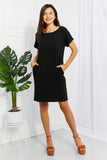 Tier All LBD Chic in the City Rolled Short Sleeve Dress