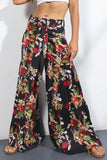 Printed High-Rise Tied Culottes